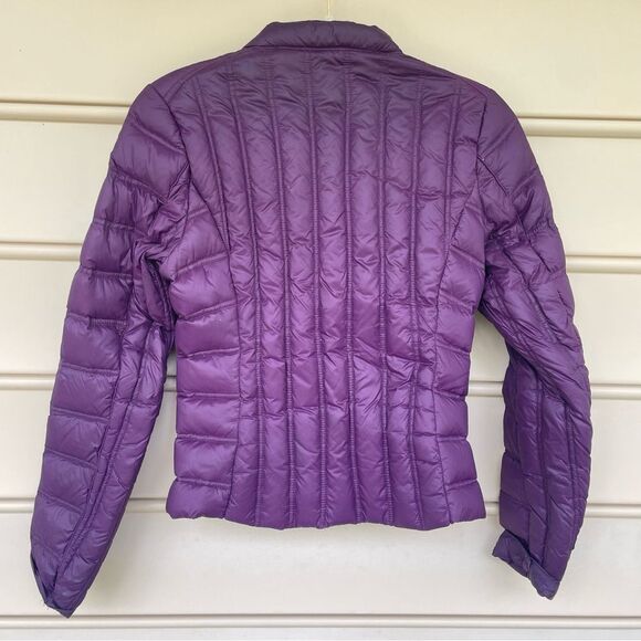 Laundry by Shelli Segal Purple Quilted Puffer Jacket Down Feather Filled Small - Picture 6 of 11